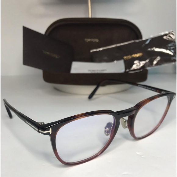 New Authentic TOM FORD TF5700-B 052 BLUE CONTROL Eyeglasses - Picture 13 of 16